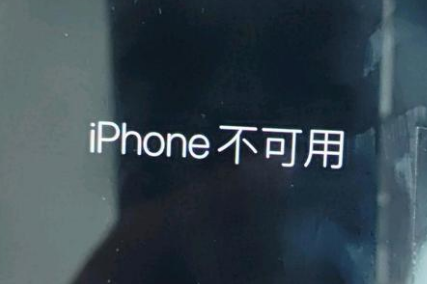 东明苹果服务网点分享锁屏界面显示“iPhone 不可用”如何解决 