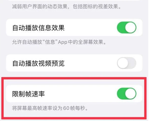 东明苹果13维修分享iPhone13 Pro高刷是否可以手动控制 